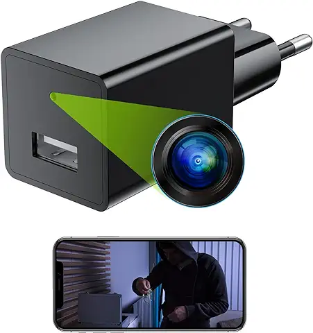 Mini Camara Espia 1080P Oculta WiFi Cámaras Camufladas de Vigilancia Interior para Ver En El Movil Spy Camaras Invisibles con Detección De Movimiento  