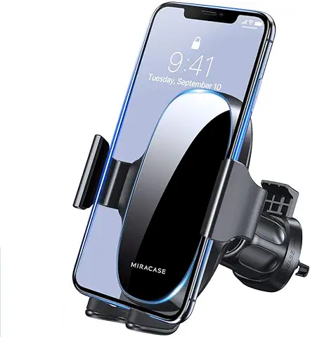 Miracase Soporte Móvil Coche Universal del Aire Ventilación, Compatible con IPhone 15 14 13 12 11 XS XR, Xiaomi, Samsung y Más  