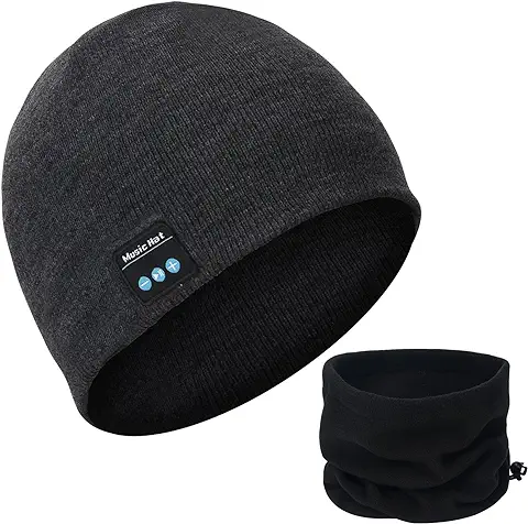 MISERWE Gorro Inalámbrico V5.0 Unisex Hombres Deportes Sombreros Y Gorra Invierno Deportes Al Aire Libre Casquillo De Punto Inalámbrico Auriculares Estéreo  