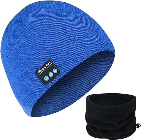 MISERWE Gorro Inalámbrico V5.0 Unisex Hombres Deportes Sombreros Y Gorra Invierno Deportes Al Aire Libre Casquillo De Punto Inalámbrico Auriculares Estéreo  