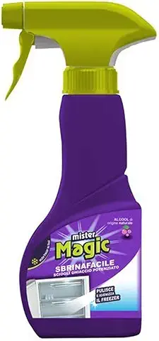 Mister Magic - Limpiador Desinfectante para Frigorífico y Congelador, con Acción Descongelante Mejorada, 180 ml  