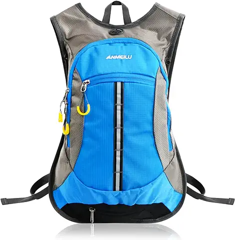 Mochila de Hidratación,Mochila de Ciclismo,15L Mochila Trekking con Cubierta de Lluvia y del Casco,Mochila de Bicicleta Resistente a Salpicaduras para Deportes al Aire Libre  