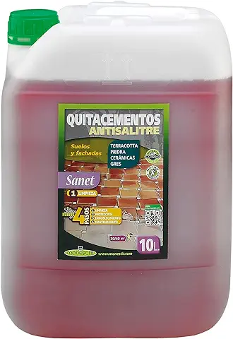 Monestir SANET Quitacementos Antisalitre Limpiador Restos de Obra Suelos 10 Litros  