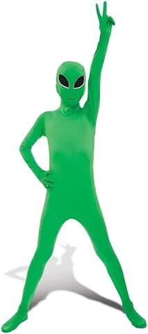 Morphsuits Disfraz Alien Niño, Disfraz Extraterrestre Niño, Disfraz De Marciano Niño, Disfraz Alien Niña, Traje Alien Niño, Disfraz Extraterrestre Niña, Disfraz Halloween Niño Tallas S,M,L  