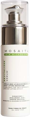 Mosaita Serum Facial Efecto Lifting Tensor y Antiarrugas,con Probioticos y Acido Hialurónico 30 Ml.Hidratante y Antienvejecimiento.Aporta Suavidad, Elasticidad y Firmeza.97% Ingredientes Naturales  