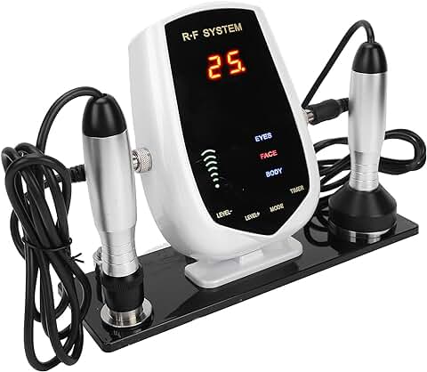 Máquina de Estiramiento de la Piel por Radiofrecuencia RF, 3 en 1 LED Antienvejecimiento Eliminador de Arrugas Masajeador Corporal con 7 Engranajes Ajustables, Dispositivo de Belleza Facial Para(EU)  