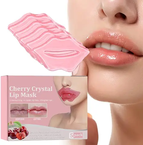 Máscara Labial, Mascarilla Para El Mascarilla Para El Hidratación De Labios, Máscara de Hidratación Labial, Cuidado de los Labios, Máscara Labial Antienvejecimiento, 5 Unidades  