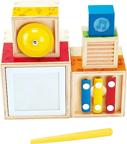 Music Set For Kids, Hape Multi Musical Block Set, With 5 Musical Instruments. 18 Months +  