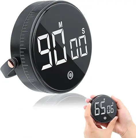 MXTIMWAN Temporizadores Digitales de Cocina, Digital Cronometro Kitchen Timer, Temporizador de Cocina Magnético con Pantalla LED, Alarma Fuerte para Cocinar, Fitness, Estudiar, Hacer Deporte  