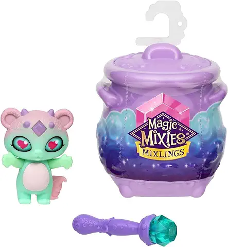 My Magic Mixies - Magic Mixlings Single Pack,Tap & Reveal, Calderón Pequeño y una Varita Mágica de Juguete con un Muñeco Sorpresa, para Niños y Niñas a Partir de 5 Años, Famosa (MG000000)  