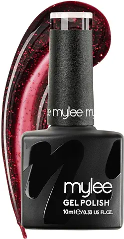 MYGEL by MYLEE - Esmalte de Uñas de gel, 0.3 fl oz, [Paint The Town] UV/LED, Manicura y Pedicura para uso Profesional, en Salones de Belleza y Hogar [Red Range] de Larga Duración y Fácil de Aplicar  