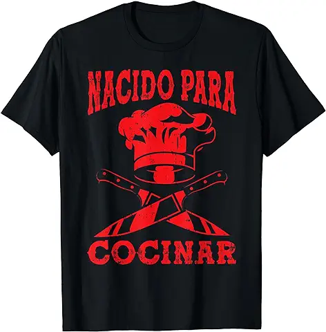 Nacido Para Cocinar Cocinero Cocina Comida Hombre Regalo Camiseta  