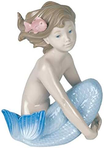 NAO Figura Doncella De La Mar. Sirena de Porcelana  