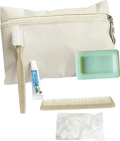 Neceser de Viaje con Kit de Higiene Personal 5 en 1 / Bolsa de Aseo con Kit de Limpieza Dental Ideal para Equipajes de Viaje/Travel Bag con Bolsa de Aseo para Niño o Niña  