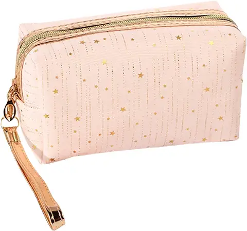 Neceser Organizador Maquillaje Mujer-Estuche Maquillaje Bolsa Viaje-Bolsa Cosmeticos Almacenar Maquillaje-Neceser Maquillaje Viaje-Bolsa Aseo Mujer-Neceser Maquillaje Pequeño (Rosa)  