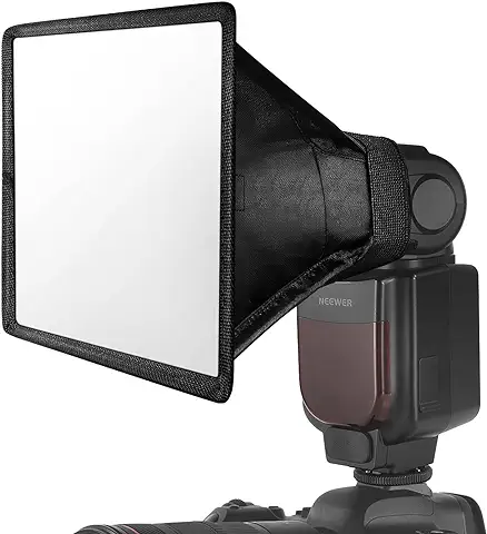 NEEWER Flash Difusor Luz Softbox 6" x 5"/15 x 12,5 cm, Universal, Plegable con Bolsa de Almacenamiento Compatible con Canon Nikon Sony Godox Yongnuo NEEWER Speedlight  