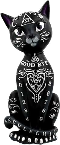 Nemesis Now Mystic Kitty - Figura Decorativa (26 cm), Talla única, Color Negro  