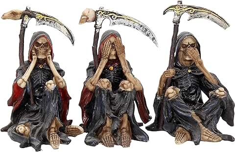 Nemesis Now (Set of Three Figurine 9.5cm Black Something Wicked-Figura Decorativa (9,5 cm), Color Negro, Talla única  