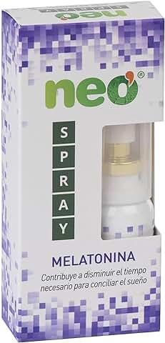 NEO | Spray Melatonina con Melisa y Lavanda | 25 ml | Ayuda a Conciliar el Sueño y Combatir el Insomnio | Pulverizador Sublingual de Efecto Relajante para Dormir  