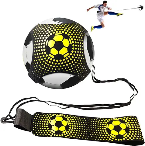 NEWUPZSI Entrenador de Fútbol para kick y Kicktrainer solo para Niños, Regalos para Entrenamiento de Fútbol con Manos Libres con Cinturón de Cintura Ajustable, Equipo de Entrenamiento de Voleibol para Adultos  