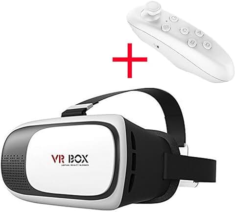 NiceEshop(TM) VR-BOX2 VR Caja de Realidad Virtual 3D del Receptor de Cabeza de Vídeo Juego de la Película de los Gafas  