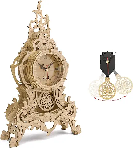 Nicknack Puzzle 3D de Madera, Reloj Kits de Maqueta Madera Puzzle Construcciones, Regalo para Jóvenes y Adultos - Reloj De Péndulo  