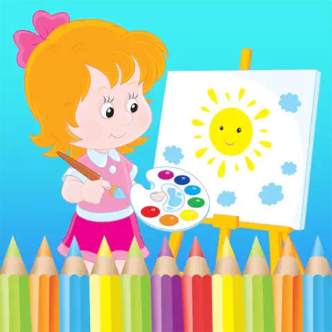 Niños para Colorear Libro - Pintura y Dibujo Aplicación para el Aprendizaje de Niños Gratis Educativa y la Creatividad!  