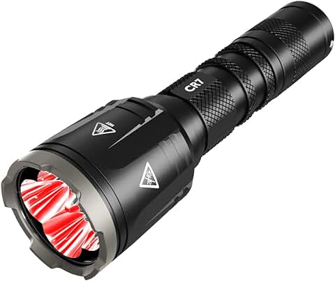 Nitecore Chameleon CR7 - Luz Blanca de 2500 Lúmenes, 370 Lúmenes, luz Roja, Caza, Observación de la Naturaleza  