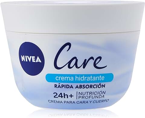 NIVEA Care (1 x 400 ml), Crema Hidratante para Cuerpo, cara y Manos, Crema Nutritiva de Rápida Absorción para una Hidratación Profunda 24 Horas  