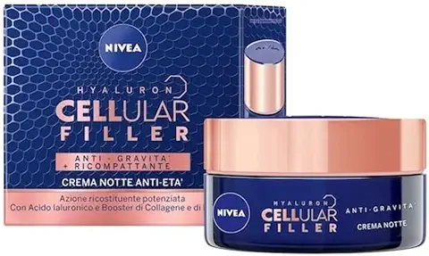 NIVEA CELLULAR EXPERT LIFT Crema Noche Anti-edad Multidimensional 50 ml, Crema Facial Noche con Bakuchiol Puro y 2 Tipos de Ácido Hialurónico, Crema Antiarrugas para la Noche  