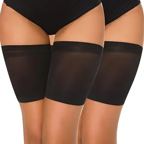 Niwicee Bandas de Elásticas para Muslos, Anti-Chafing Bandas con Tiras de Silicona Antideslizantes Bands para Evitar la Fricción en los Thighs  