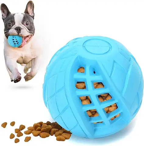 Nobleza Pelota Perros, Pelota de Juguete para Perros, Dispensador de Aperitivos Interactivo Mascotas, Pelota Fun para Masticar Jugar Entrenamiento, Bolas de Caucho Natural Ø 8 cm  