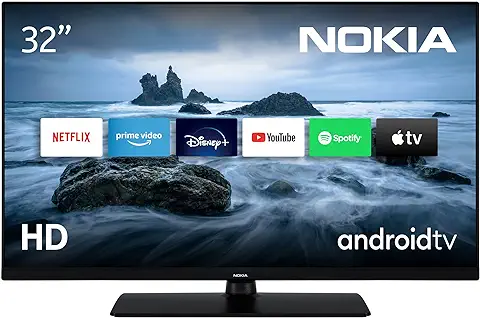 Nokia 32 Pulgadas (80 cm) HD Ready Television Smart Android TV (HDR10, DVB-C/S2/T2, Netflix, Prime Video, Disney+) - HN32GV310-2023  