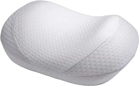 Nunuku Almohada Cervical Antiarrugas, Almohada Espuma Viscoelastica con Soporte del Cuello, Ergonomica para Dormir Boca Arriba y de Lado, Antiácaros, Forro con Cremallera, Lavable  