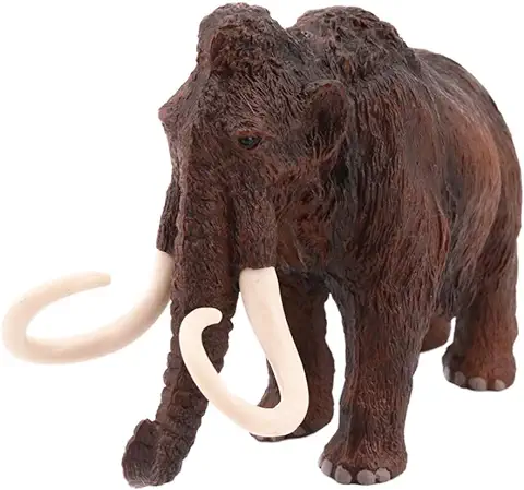 NUOBESTY Mamut Realista Prehistórico Extinto Animal Colección Juguete Estatuilla Bosque Fauna Elefante Ornamento Modelo de Juguete  