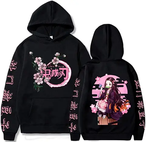 OLIPHEE Unisex Amantes del Anime Sudaderas con Capucha Tops de Anime Sudadera con Capucha  