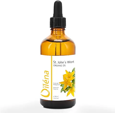 Oïléna - Aceite de Hipérico 100% Vegano y No OGM | Ideal para Piel Seca y Áspera | Antiinflamatorio Natural | Cuidado Facial y Corporal | Cicatrizante Eficaz, Rojo 100 ml  