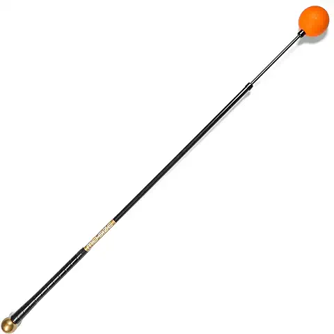 Orange Whip Ayuda de Entrenamiento de Swing de golf Patentada y Fabricada en Estados Unidos para Mejorar el Ritmo, Flexibilidad, Equilibrio, Tempo y Fuerza *Hecho en Estados Unidos*  