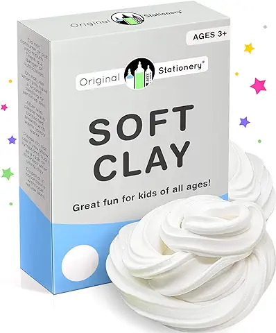 Original Stationery Soft Clay para Slime -Arcilla Suave o Pasta para Modelado Agrega al Pegamento y a la Espuma de Afeitar para un Slime de Mantequilla- 230 Gramos -Sirve para 10 Slimes  