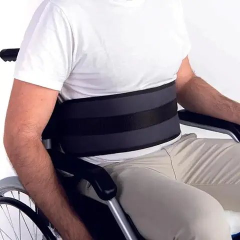 OrtoPrime Cinturón Abdominal de Seguridad Confort para Silla de Ruedas o Silla Geriátrica - Alta Protección Anti-Caídas (Talla Universal Ajustable)  