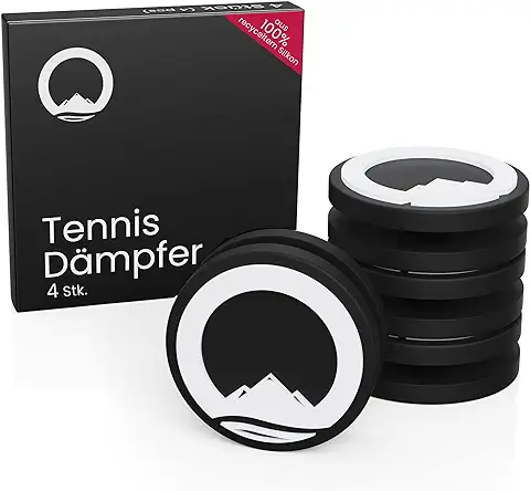 Otaro Amortiguador de Tenis – 100% Reciclado – 4 Unidades – Amortiguador Premium – como Amortiguador de Raquetas de Tenis, Amortiguador de Vibraciones, Accesorio de Tenis o Tenis  