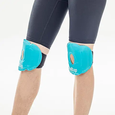 Pack de 2 Bolsas de gel Frío/calor Reutilizables + 1 Funda Tela. Compresa Frío Para: Rodilla (ligamento, Menisco), Brazos y Piernas. Hielo para Lesiones (congelador) y Bolsa Caliente (microondas).  