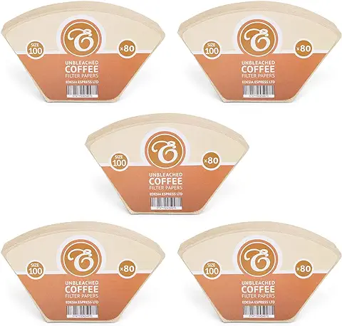 Pack de 400 Filtros de Papel para Café - Tipo cono - Para Aromaboy de Melitta - Sin Blanquear - Tamaño 100  