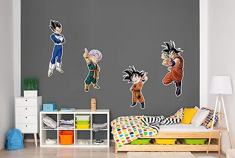 Pack de Pegatinas de Pared en Vinilo Dragon Ball Super Producto Oficial | 90x60cm| Productos Originales | Vinilo Adhesivo | Decoración | DBS  