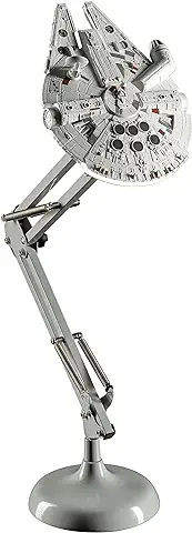 Paladone Millennium Falcon Posable Desk Lamp Lámpara de Escritorio Halcon Milenario, Star Wars, Plástico, Gris, único  