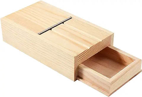 PandaHall Cortador de Jabón, caja de Cajones de Madera, Herramienta de Recorte de Jabón, para Jabones y Velas Hechos a Mano, para Hacer Jabones y Velas  