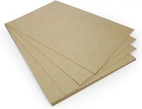 Papel de Estraza Nature-Eco DIN A4, Cartón de 380 g, Estable, Extrafuerte, Papel Reciclado, Alta Resistencia a la Flexión, Ecológico (10, Cartón)  