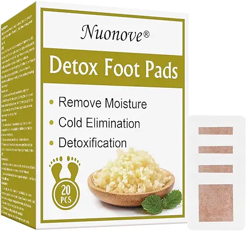 Parches para pies De Desintoxicación, Parches Detox Para Pies, Detox Parches para Pies, Eliminar Toxinas del Cuerpo, Cuerpo Aceleran Metabolismo y Mejoran el Sueño, 20pcs  