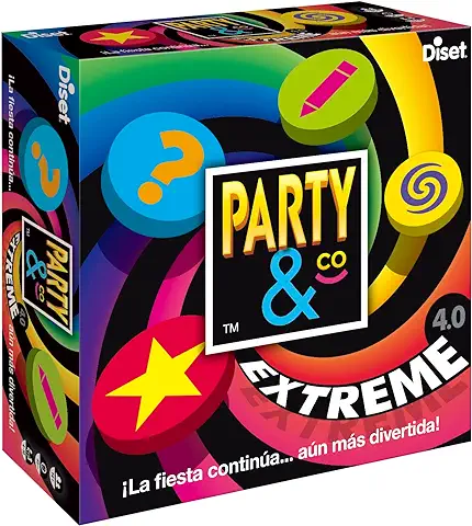 Party & co- Diset Extreme 4.0-Juego de Mesa Multiprueba a Partir de 14 Años-Español, Multicolor (Jumbodiset 360 Cartas)  