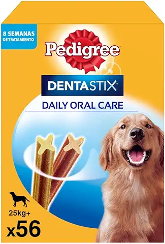 Pedigree Dentastix Snack Dental para la Higiene Oral de Perros Grandes (1 Pack de 56ud)  